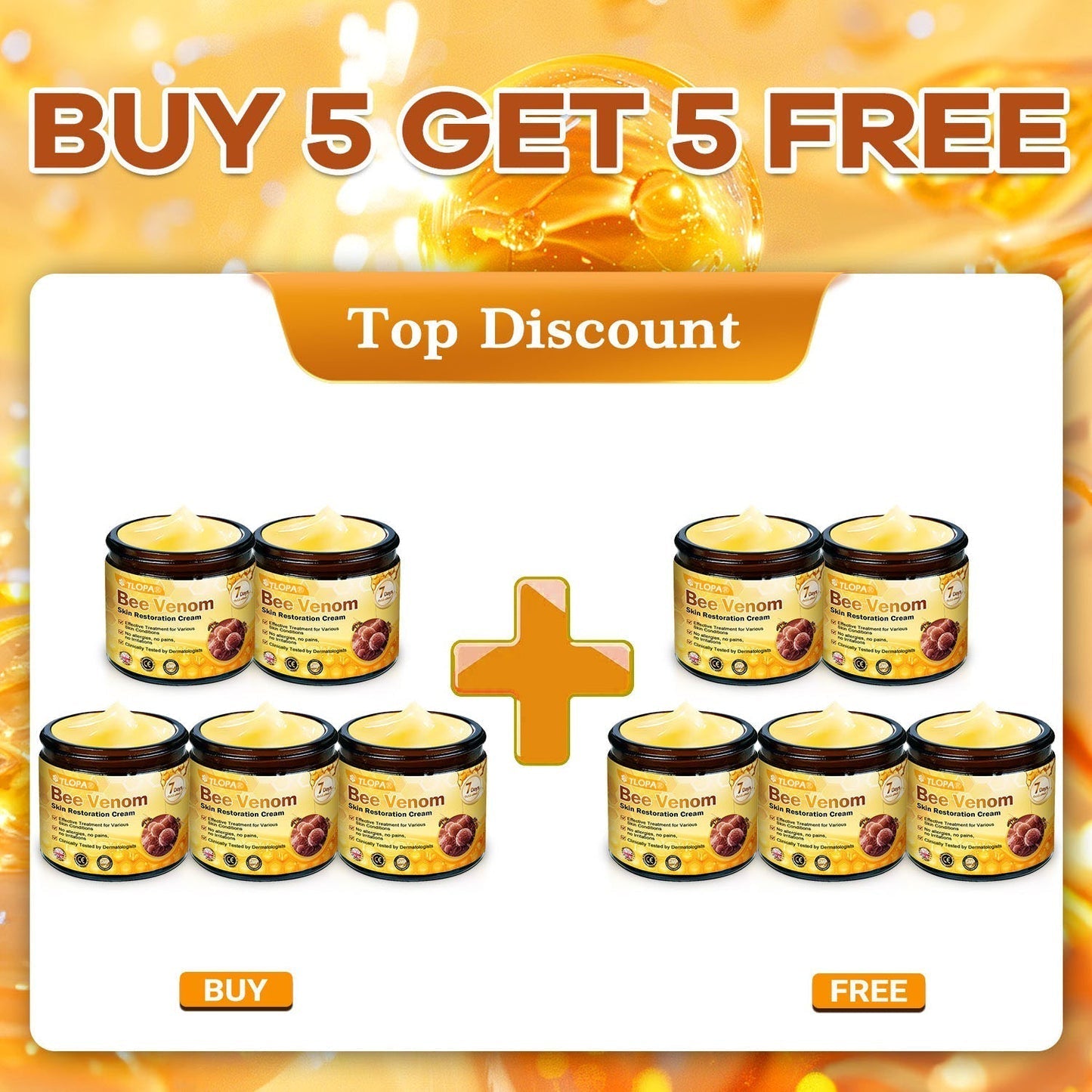 šš„TLOPAĀ® Bee Venom Repair Radiance Cream | Unlock Smooth Skin, Fight Sagging š Lightweight Daily Care, Limited-Time 70% OFFš„š„