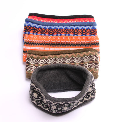 "Vintage Nordic Knit Fleece Headband – Warm Winter Ear Warmer for Women & Men"