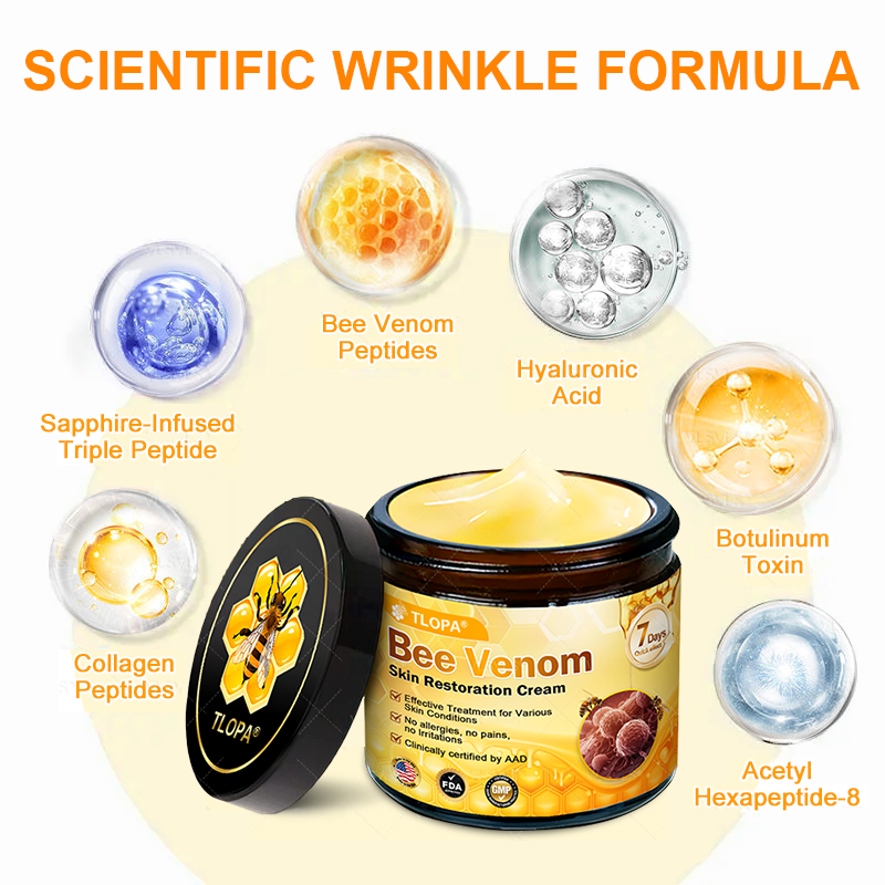 🛒🔥TLOPA® Bee Venom Repair Radiance Cream | Unlock Smooth Skin, Fight Sagging 🎁 Lightweight Daily Care, Limited-Time 70% OFF🔥🔥