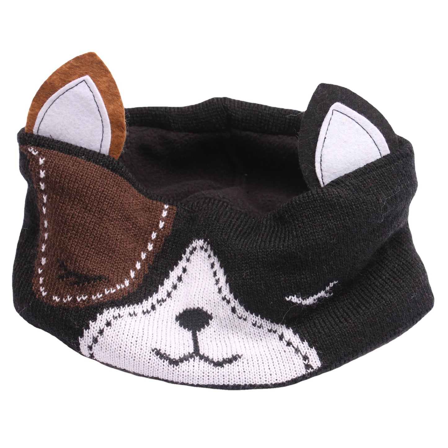 "Handmade-Inspired Puppy Ear Headwrap – Soft Fleece-Lined Cartoon Headband"
