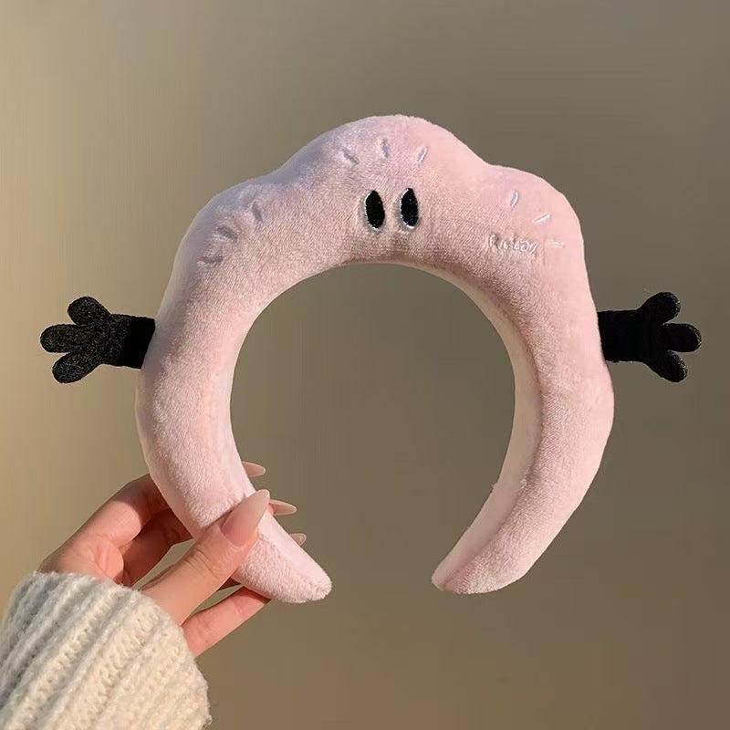 "Funny Plush Monster Headband – Soft Cartoon Hair Accessory with Wiggly Arms"