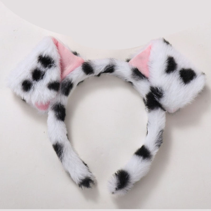 "Plush Cat Ear Headband – Fluffy Cosplay Hair Accessory for Parties & Photoshoots"