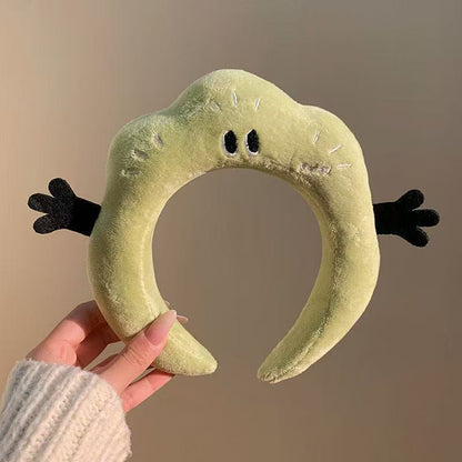 "Funny Plush Monster Headband – Soft Cartoon Hair Accessory with Wiggly Arms"